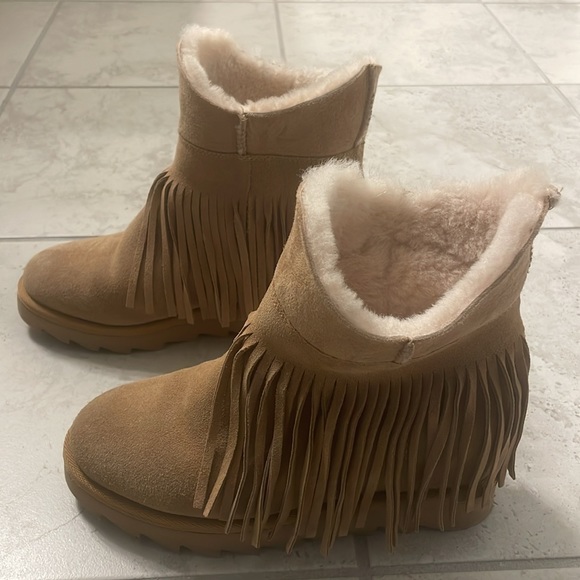 ASH Boots with fringe - Tan - Size 38 - Picture 5 of 15